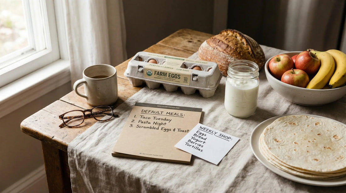 Default Meals for Decision Fatigue: How to Stop Deciding What to Eat From Scratch